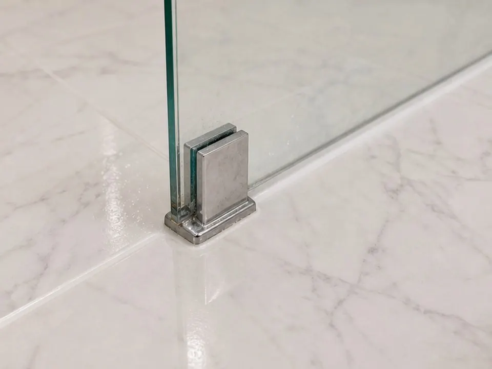 Glass panel base seal after